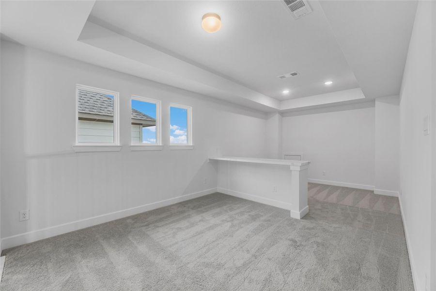 Spacious, unfurnished interior of a new home in Bridgeland, Cypress (Image 13).