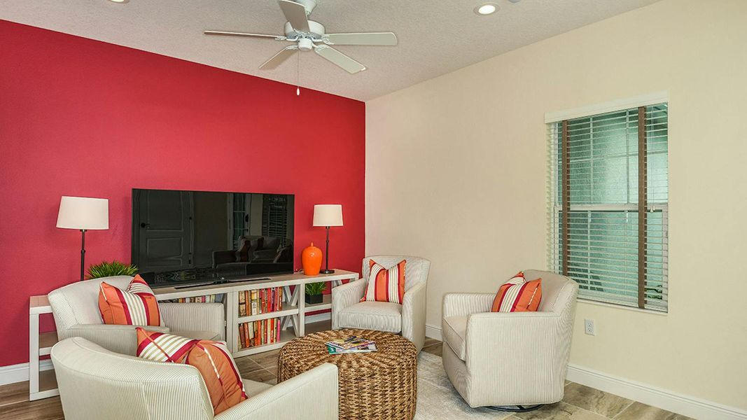 Furnished interior view inside a new home in Grand Park Real Estate and Homes for Sale in Sarasota, FL - Neal Communities, Sarasota (Image 42).