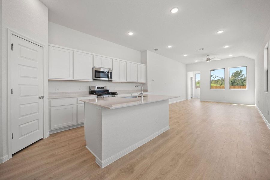 Furnished interior view inside a new home in Trinity Ranch, Elgin (Image 13).