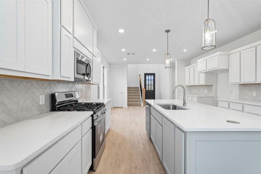 Furnished interior view inside a new home in Waterscape: 40ft. lots, Royse City (Image 4). Furnished interior view inside a new home in Waterscape: 40ft. lots, Royse City (Image 4).