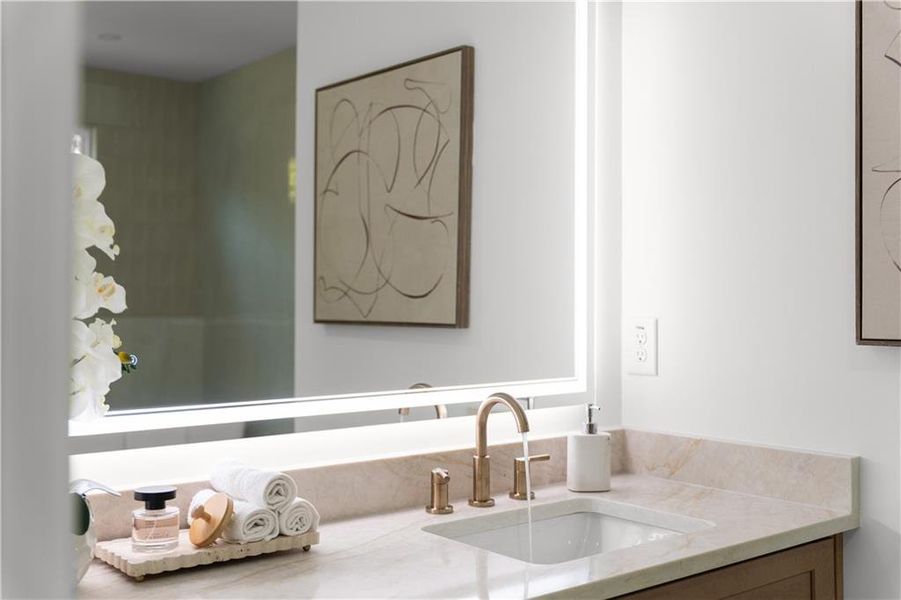 Furnished interior view inside a new home in , Atlanta (Image 63).