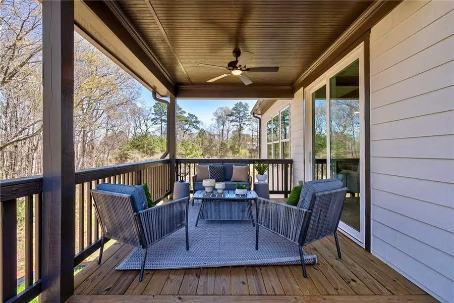 Exterior details and patio area of a home in , Atlanta (Image 4).