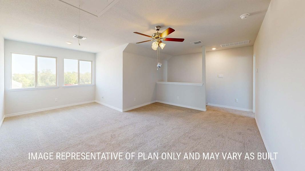 Representative unfurnished interior of a home built from the Newburgh by D.R. Horton in Sterling Meadows, Salado (Image 18). Representative unfurnished interior of a home built from the Newburgh by D.R. Horton in Sterling Meadows, Salado (Image 18).