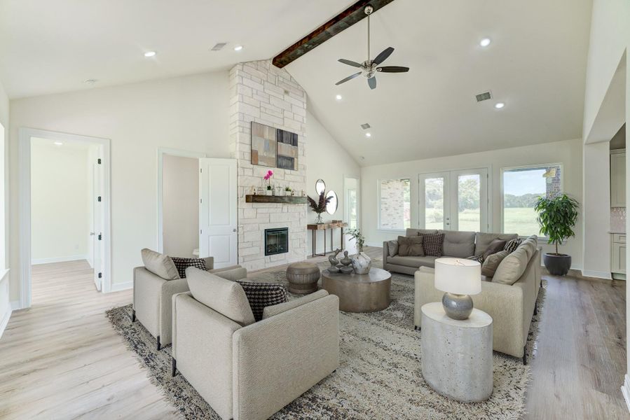 Living room (virtually staged) Living room (virtually staged)