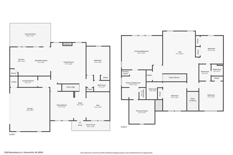 2D floor plan layout of this home in , Gainesville, GA (Image 5).