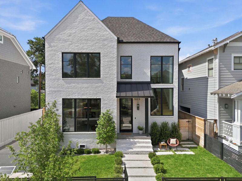 Front exterior of a new home in , Houston, TX, highlighting curb appeal (Image 27). Front exterior of a new home in , Houston, TX, highlighting curb appeal (Image 27).