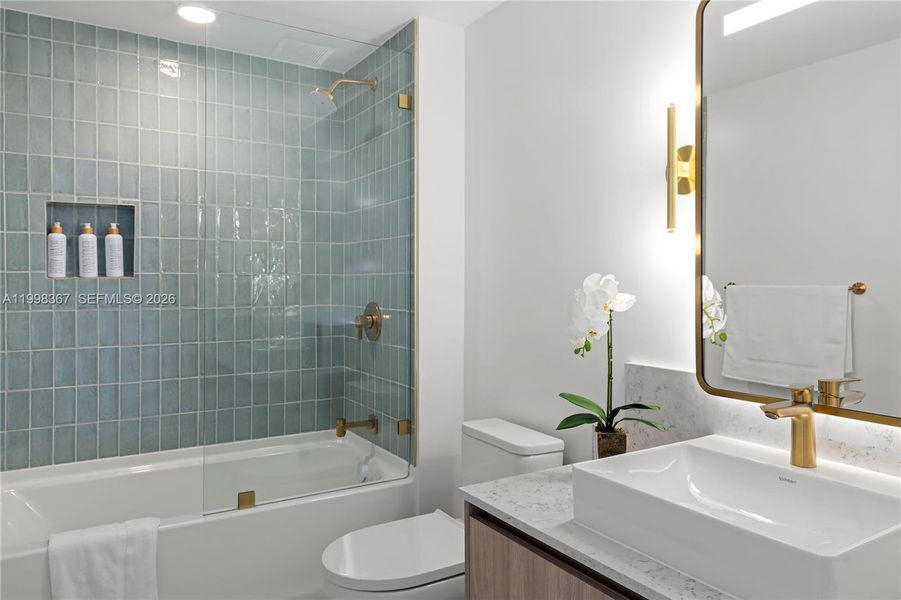 Furnished interior view inside a new home in , Miami (Image 49).