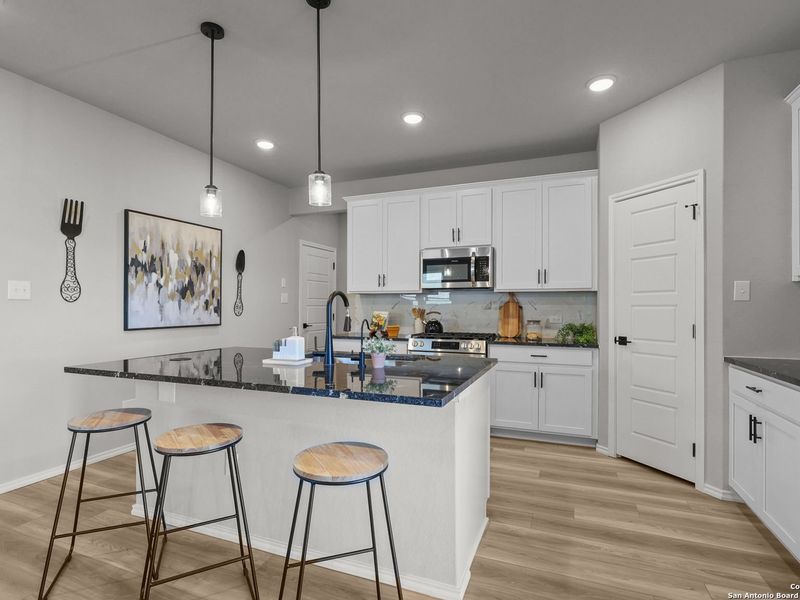 Furnished interior view inside a new home in Comanche Ridge, San Antonio (Image 14).