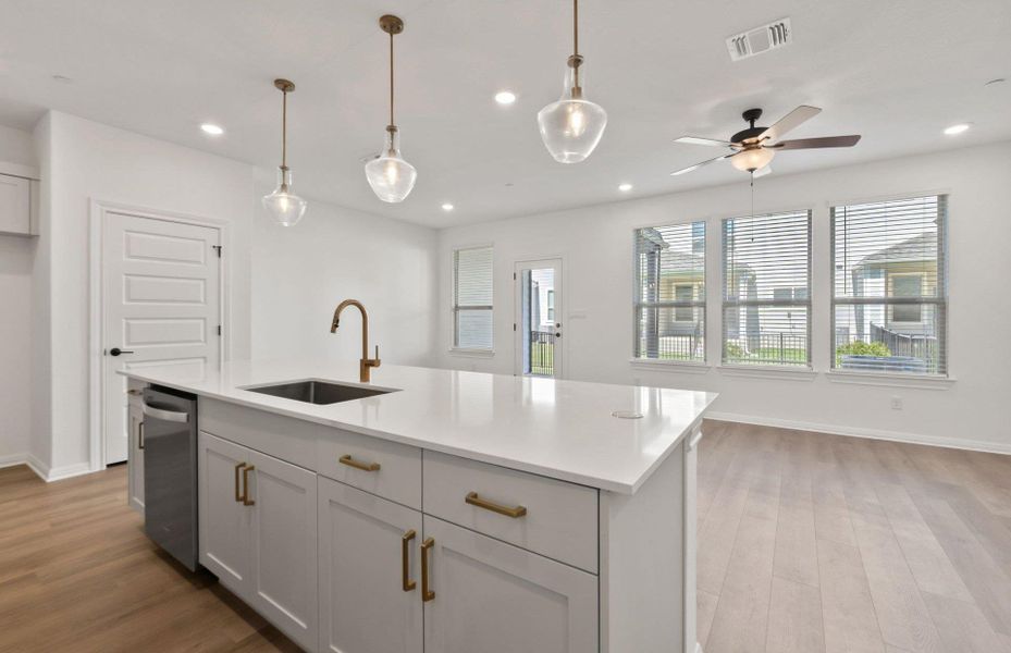 Furnished interior view inside a new home in Whitestone Preserve, Cedar Park (Image 13). Furnished interior view inside a new home in Whitestone Preserve, Cedar Park (Image 13).