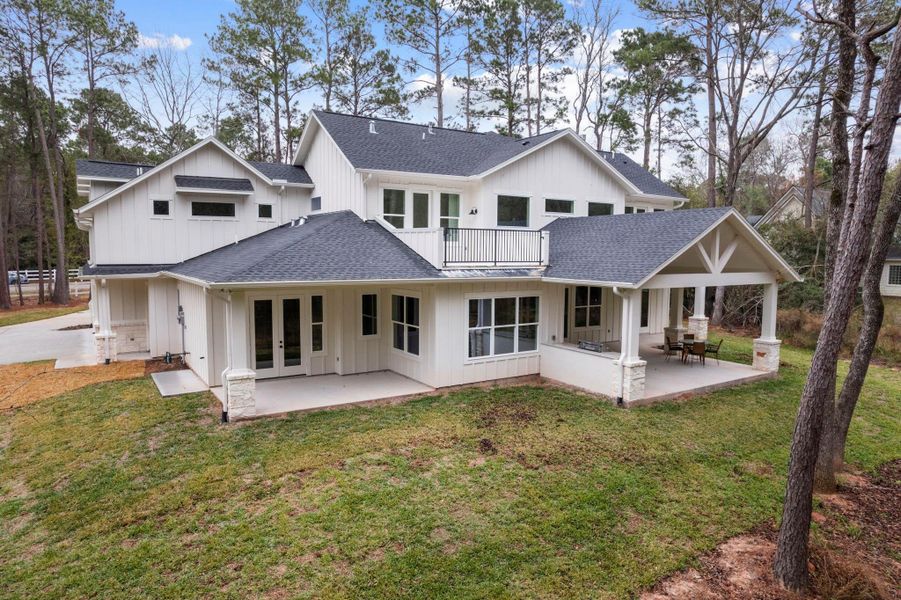 View of the home from the back.
