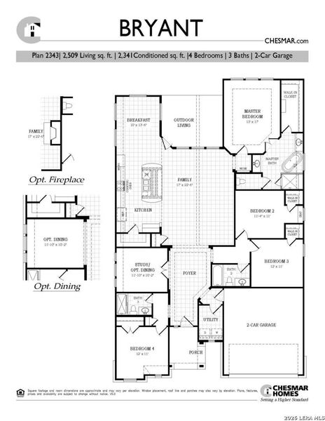 2D floor plan layout of this home in Meyer Ranch, New Braunfels, TX (Image 5).
