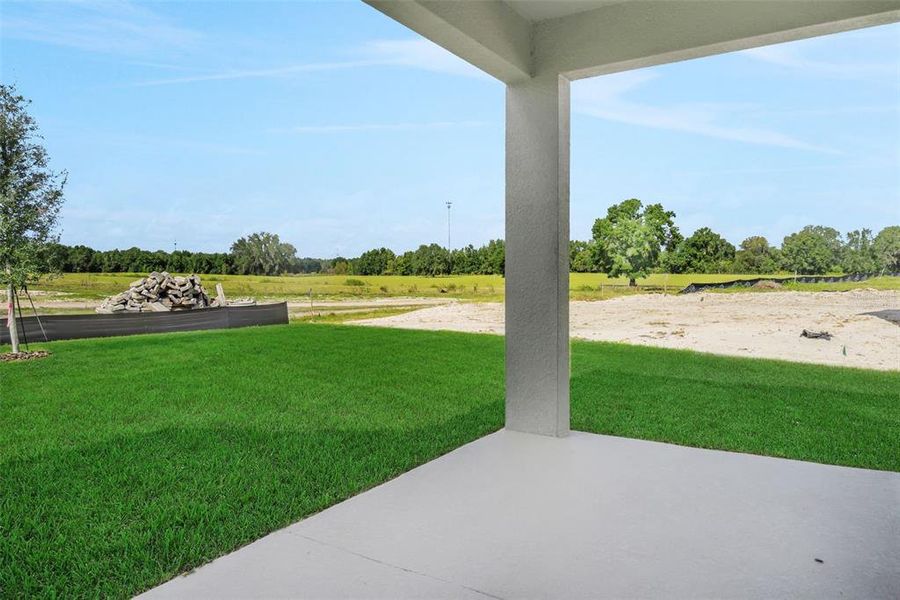 Exterior details and patio area of a home in Reserve at Hammock Oaks, Lady Lake (Image 3). Exterior details and patio area of a home in Reserve at Hammock Oaks, Lady Lake (Image 3).