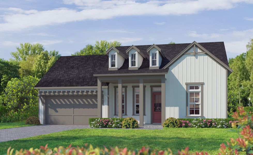 Representative exterior photo of a completed home built from the Costa Mesa by ICI Homes in Weslyn Park at Sunbridge, St. Cloud, FL (Image 4).