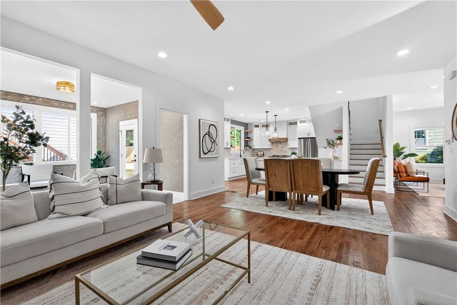 Furnished interior view inside a new home in , Atlanta (Image 29).