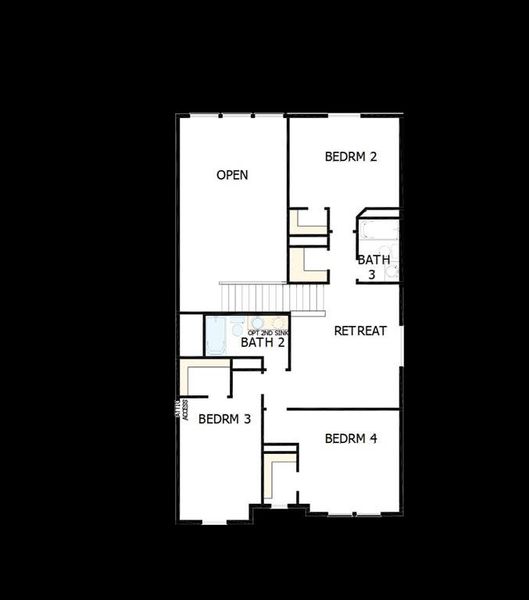 2D floor plan layout of this home in Creekshaw – Classic, Royse City, TX (Image 3). 2D floor plan layout of this home in Creekshaw – Classic, Royse City, TX (Image 3).