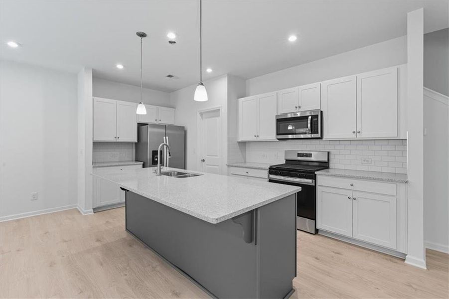 Furnished interior view inside a new home in Park Center Pointe, Austell (Image 11).
