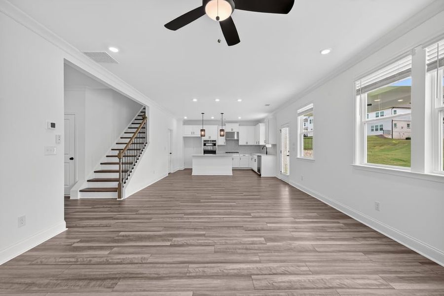 Representative unfurnished interior of a home built from the Kirkwood by Taylor Morrison in Bennett Farm, Loganville (Image 21). Representative unfurnished interior of a home built from the Kirkwood by Taylor Morrison in Bennett Farm, Loganville (Image 21).