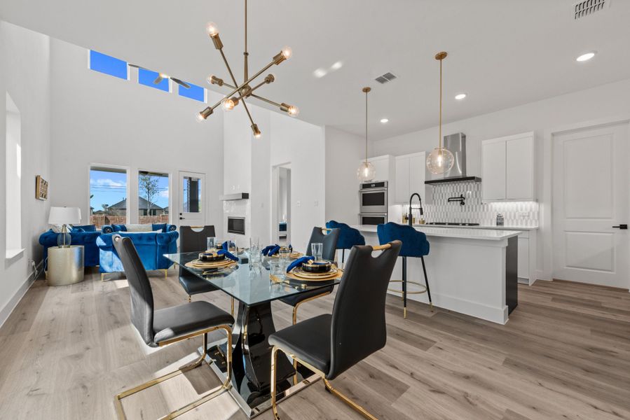 Representative furnished interior of a home built from the Plan 2 by Monarch Homes in Royal Court, Frisco (Image 7).