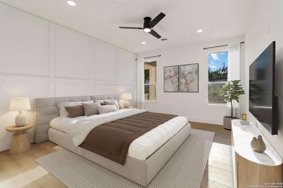 Furnished interior view inside a new home in , Blanco (Image 16).