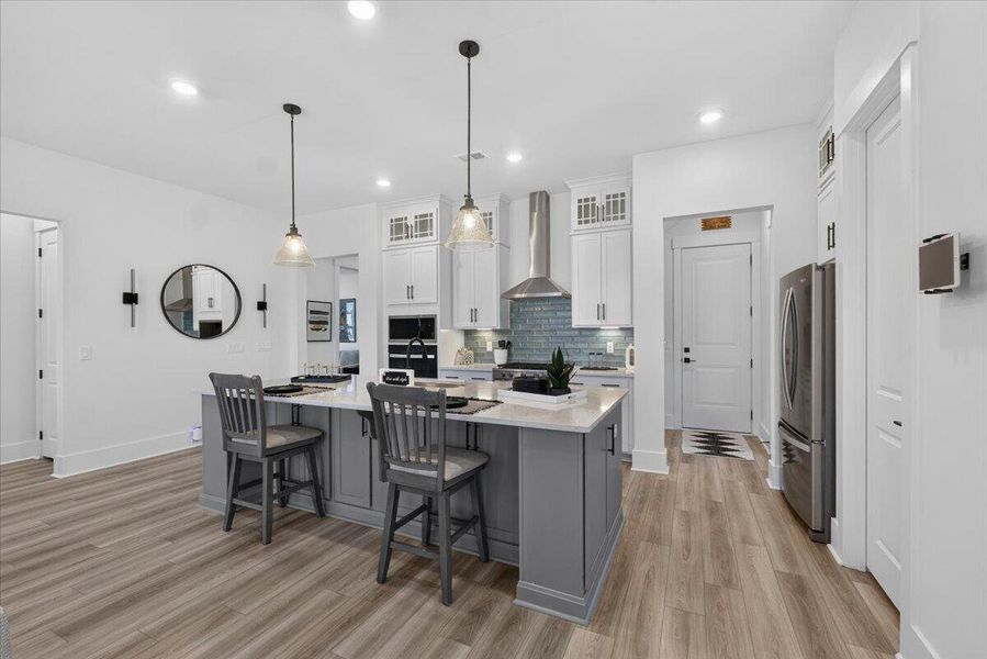 Furnished interior view inside a new home in Summerwind Crossing at Lakes of Cane Bay, Summerville (Image 8).