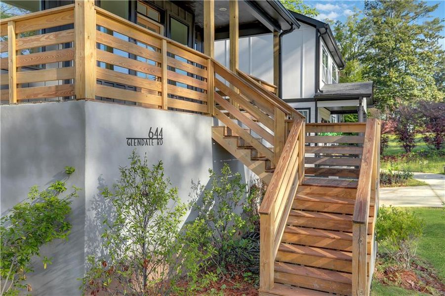 Exterior details and patio area of a home in , Scottdale (Image 4).