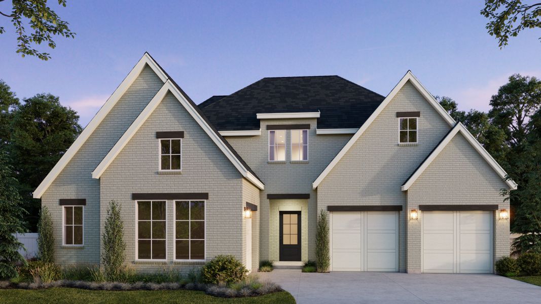 Representative exterior photo of a completed home built from the Brenham IV by Southgate Homes in Windsong Ranch 71' Series, Prosper, TX (Image 4).