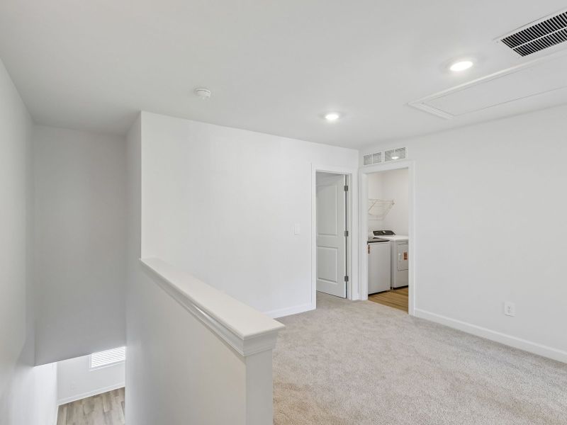 Spacious, unfurnished interior of a new home in Rocky River Towns, Charlotte (Image 13). Spacious, unfurnished interior of a new home in Rocky River Towns, Charlotte (Image 13).