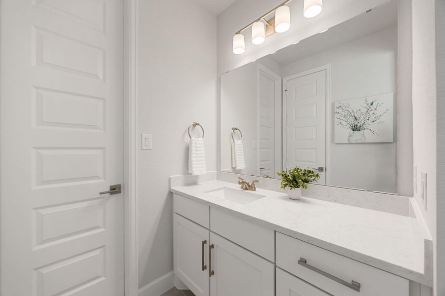 Furnished interior view inside a new home in The Highlands, Porter (Image 10).