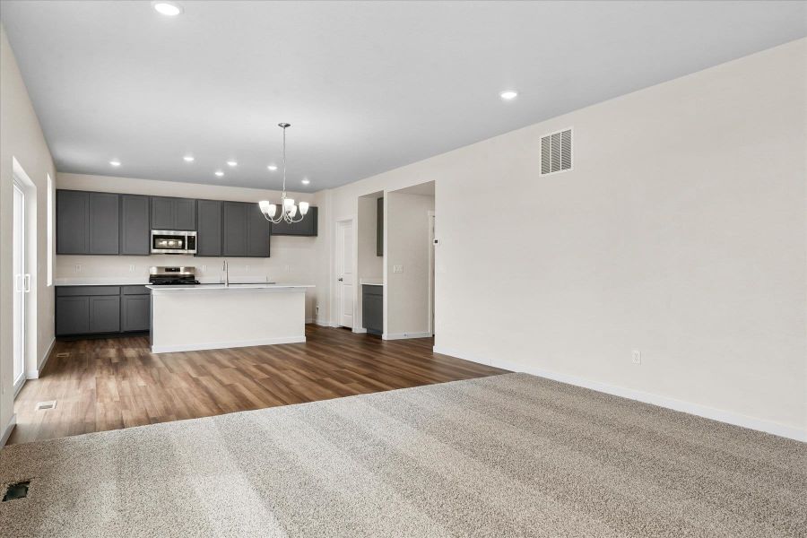 Spacious, unfurnished interior of a new home in Aspen Ranch, Fountain (Image 10). Spacious, unfurnished interior of a new home in Aspen Ranch, Fountain (Image 10).