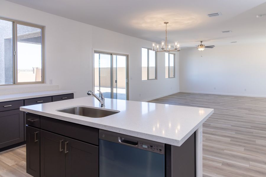 Furnished interior view inside a new home in Rancho Santa Rosa, Maricopa (Image 8).