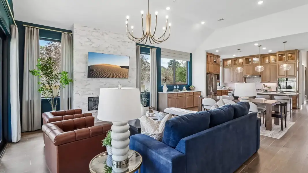 Representative furnished interior of a home built from the Lauren by Chesmar Homes in Audubon, Magnolia (Image 9).
