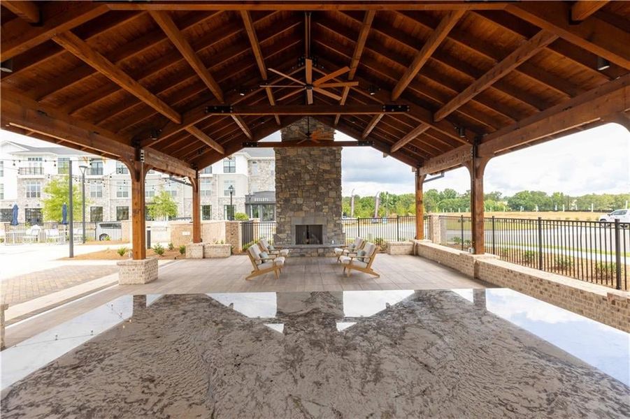 Incredible amenities will be  Incredible amenities will be Gated, Resort-style pool with covered cabana, grills, fireplace, and outdoor dining area and a community lawn featuring Adirondack group seating and fire pits.