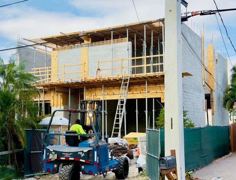 In-progress construction of a new home in , Pompano Beach, FL (Image 18). In-progress construction of a new home in , Pompano Beach, FL (Image 18).