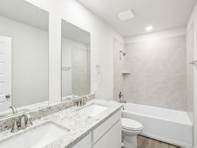 Furnished interior view inside a new home in Lakeside Meadows, Pflugerville (Image 4).
