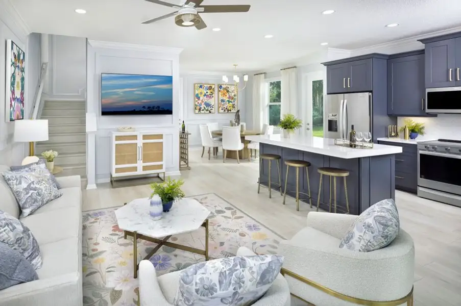 Representative furnished interior of a home built from the Ivy by Minto Communities in Westlake, Loxahatchee (Image 5).