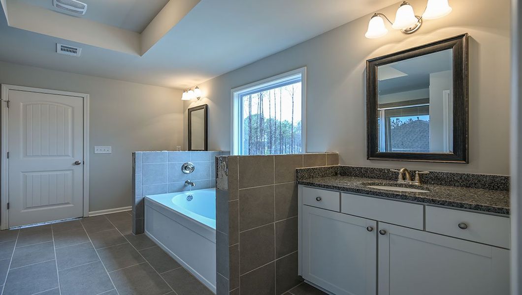 Furnished interior view inside a new home in Thalley Creek Estates, Cumming (Image 12). Furnished interior view inside a new home in Thalley Creek Estates, Cumming (Image 12).