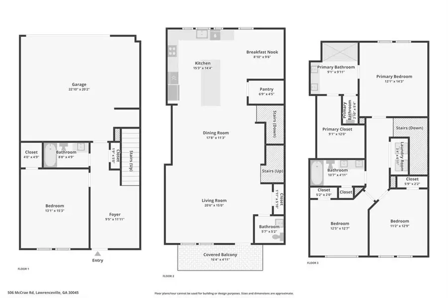2D floor plan layout of this home in , Lawrenceville, GA (Image 24).
