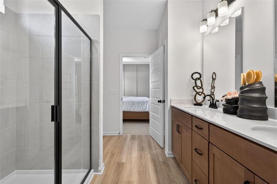 Furnished interior view inside a new home in The Stiles, Cartersville (Image 7).