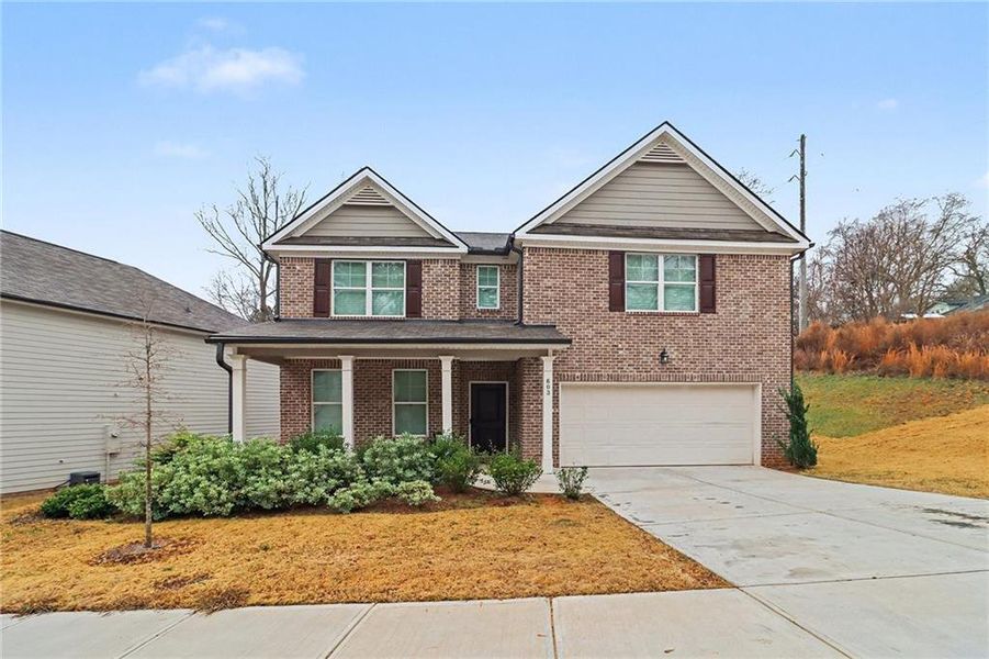 Front exterior of a new home in , Atlanta, GA, highlighting curb appeal (Image 5).