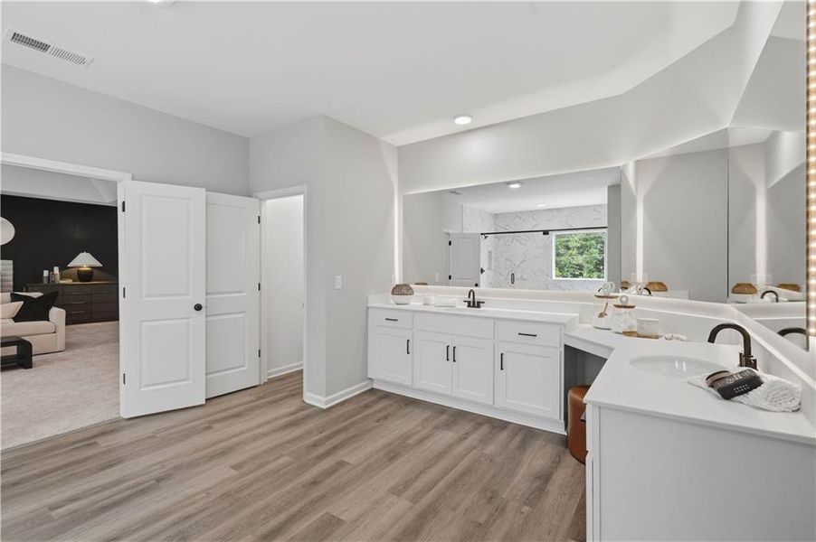 Furnished interior view inside a new home in The Stables at Ewing Chapel, Dacula (Image 38).