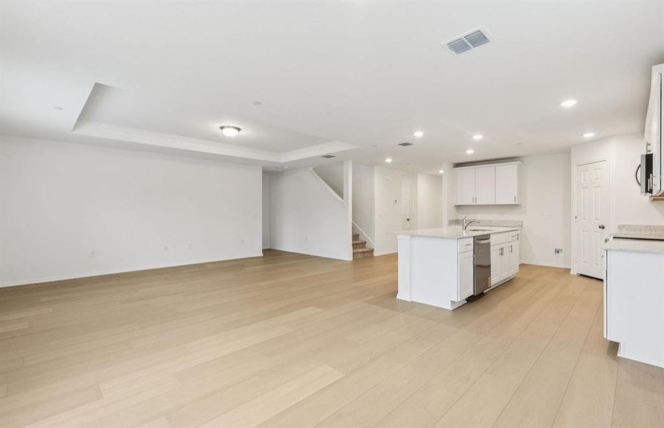 Gathering room with view of main living areas