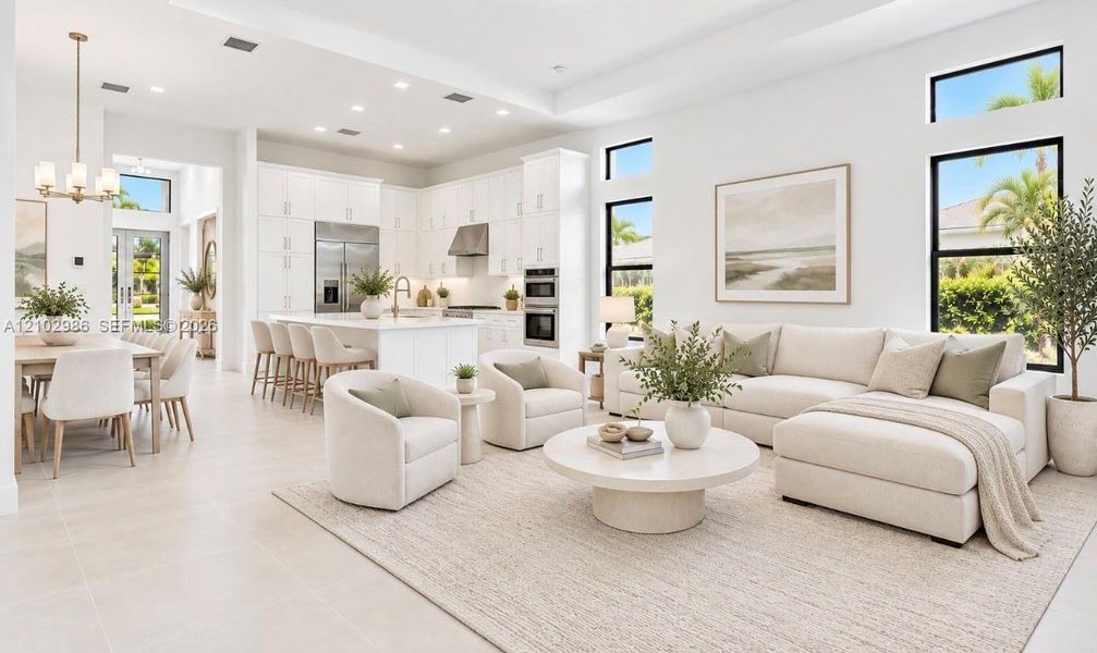 Furnished interior view inside a new home in , Boca Raton (Image 28).