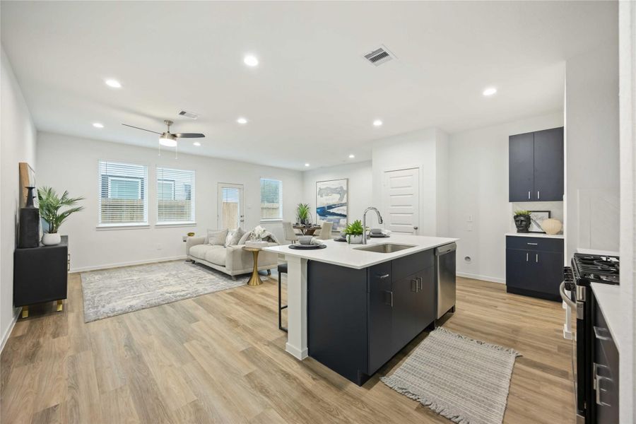 Furnished interior view inside a new home in Alaia Crossing, Houston (Image 9).
