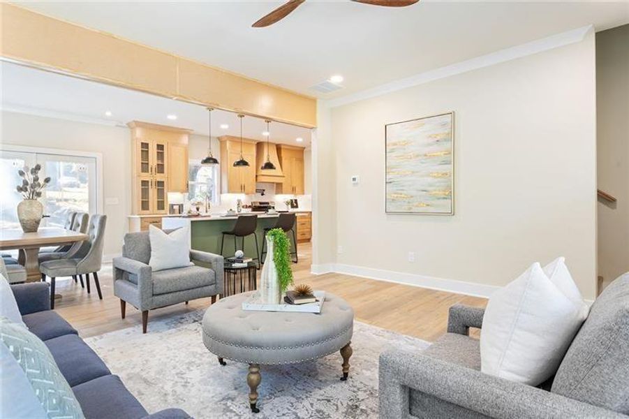 Furnished interior view inside a new home in , Decatur (Image 6).