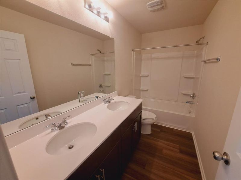 Furnished interior view inside a new home in Sunfield, Buda (Image 7). Furnished interior view inside a new home in Sunfield, Buda (Image 7).