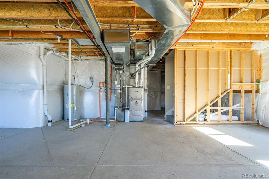 In-progress construction of a new home in Buffalo Highlands: The Flora Collection, Commerce City, CO (Image 34).