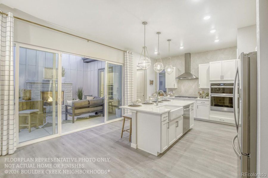 Furnished interior view inside a new home in , Fort Collins (Image 37).