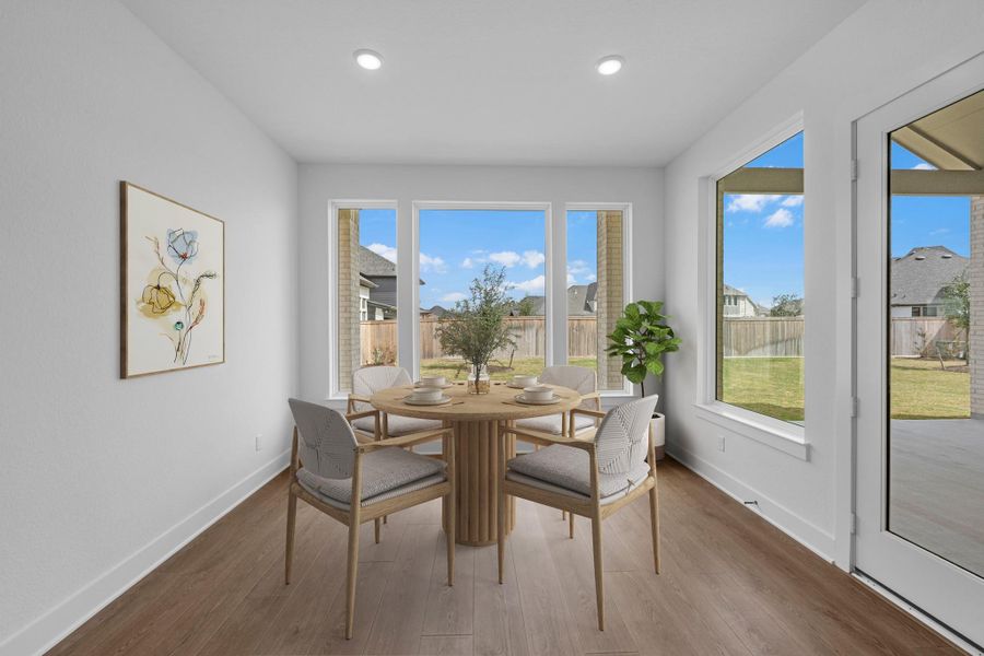 Furnished interior view inside a new home in Bridgeland, Cypress (Image 13).