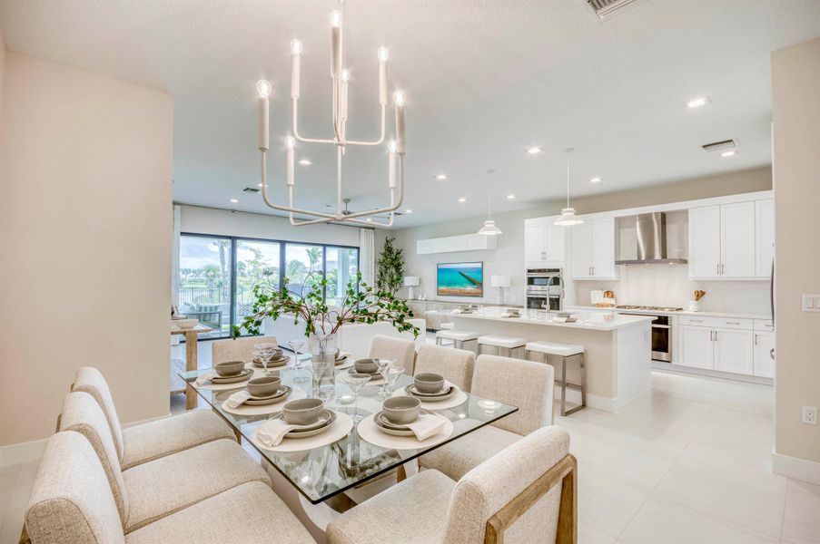 Furnished interior view inside a new home in Apex at Avenir, Palm Beach Gardens (Image 7).