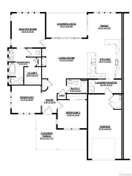 2D floor plan layout of this home in , Colorado Springs, CO (Image 3). 2D floor plan layout of this home in , Colorado Springs, CO (Image 3).